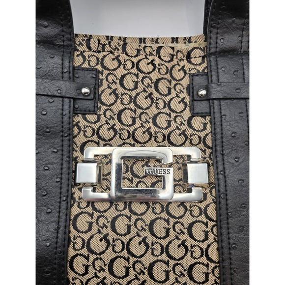 Vintage Guess Monogram Tote | Y2K Mob Wife Core - Picture 2 of 8